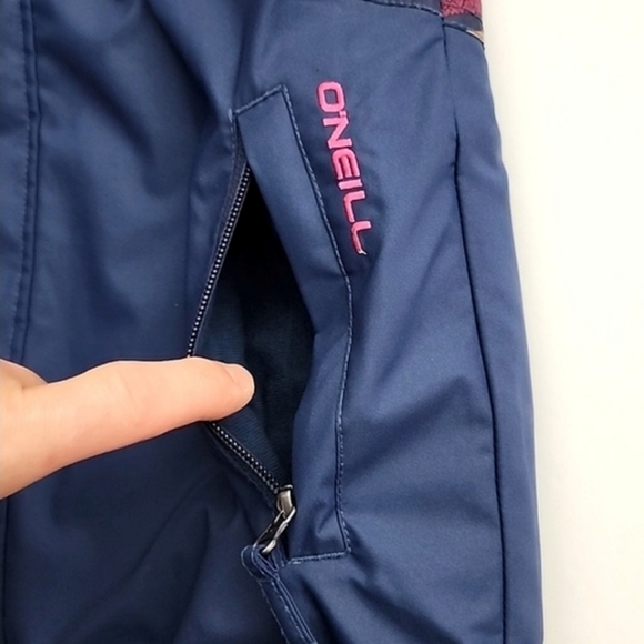 O'Neill Women's Freedom Nobility Insulated Winter Jacket Pink Blue Stripes Sz S - Picture 7 of 16